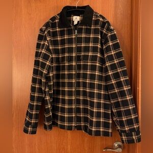 H&M Black and Tan Checkered Jacket